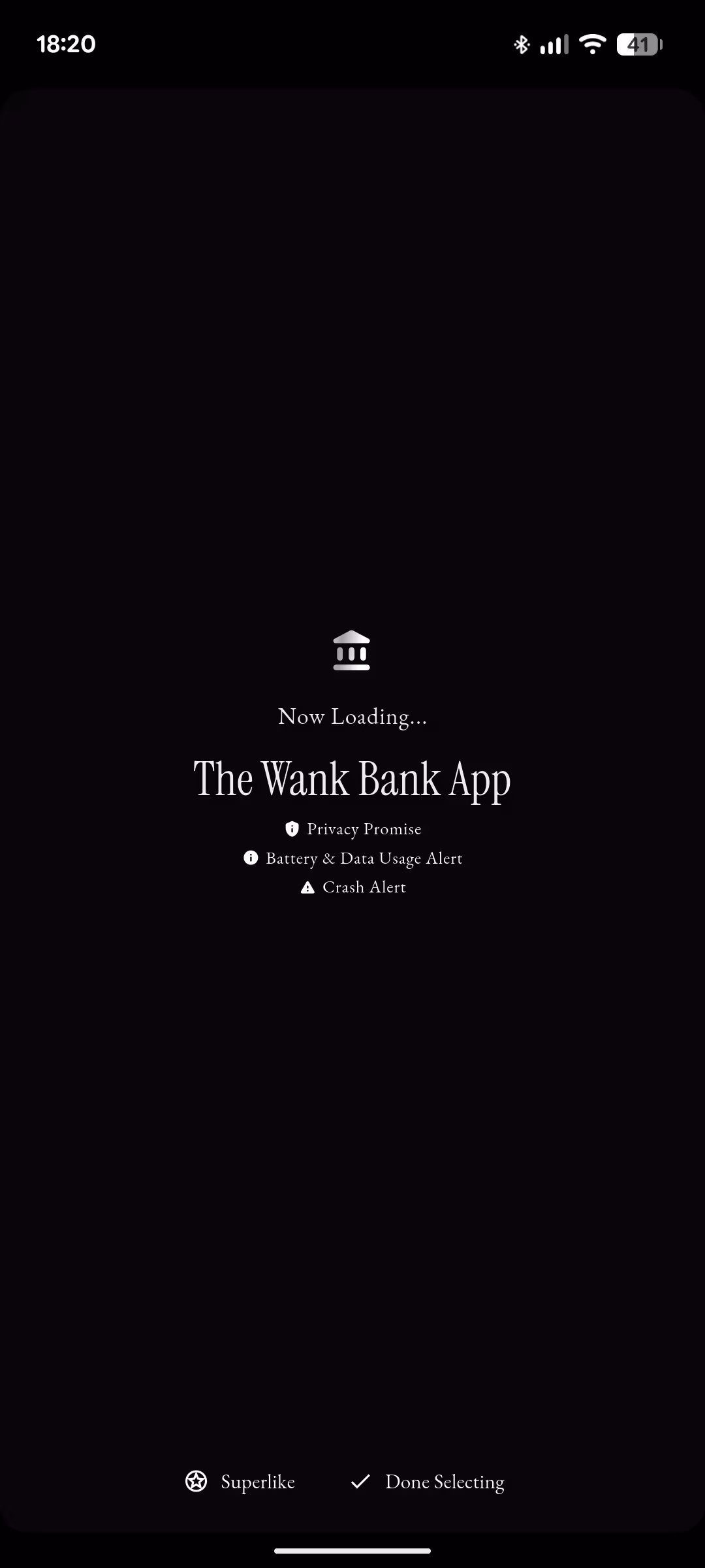 TWBA screenshot showing the loading screen.
