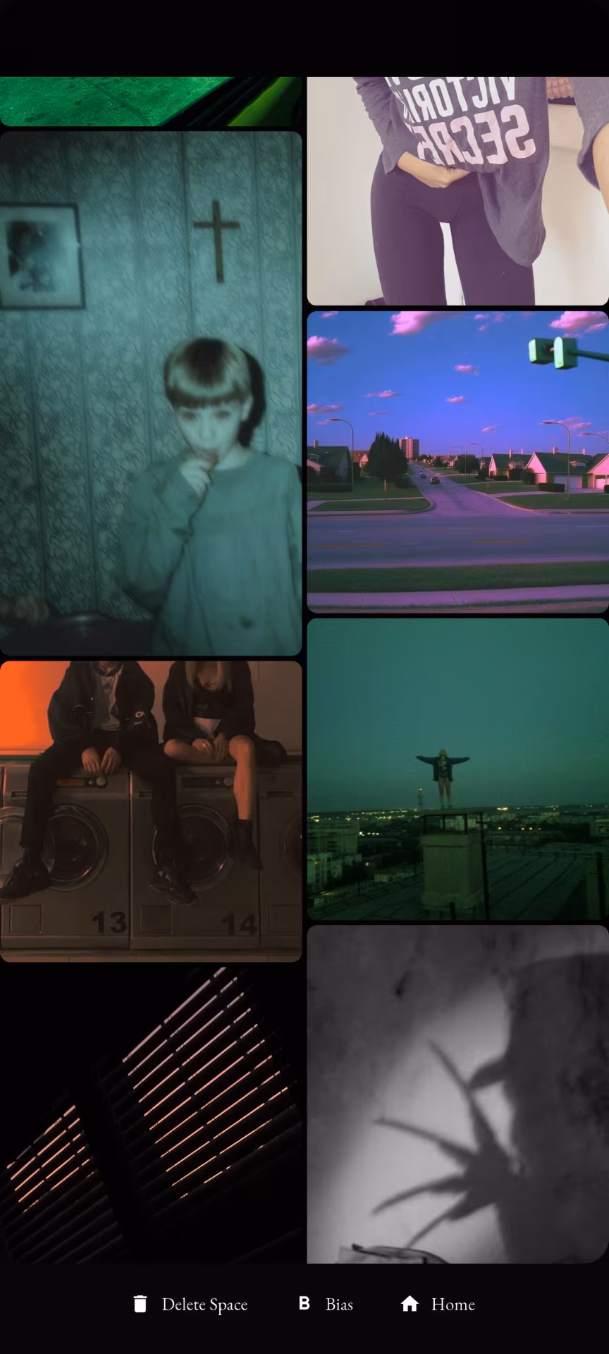 TWBA screenshot showing a liminal image board.